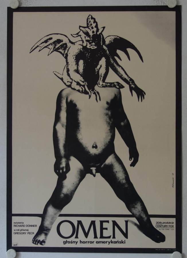 Das Omen originales polnisches Filmplakat